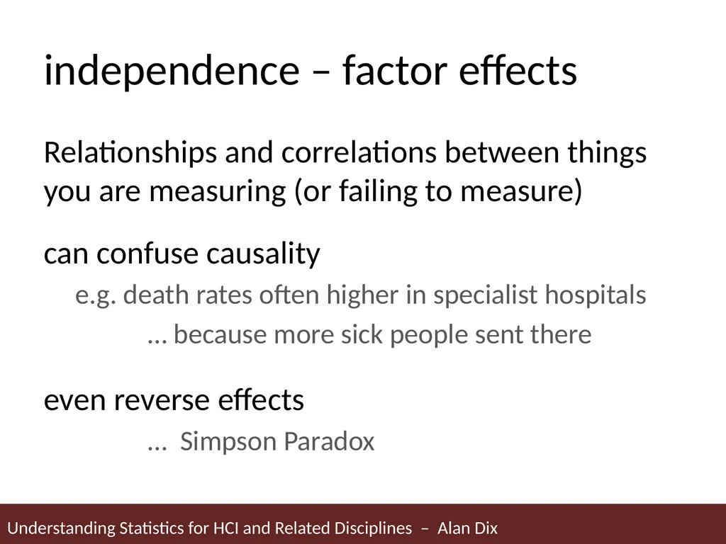 Understanding Statistics for HCI and Related - slide 31 of 61