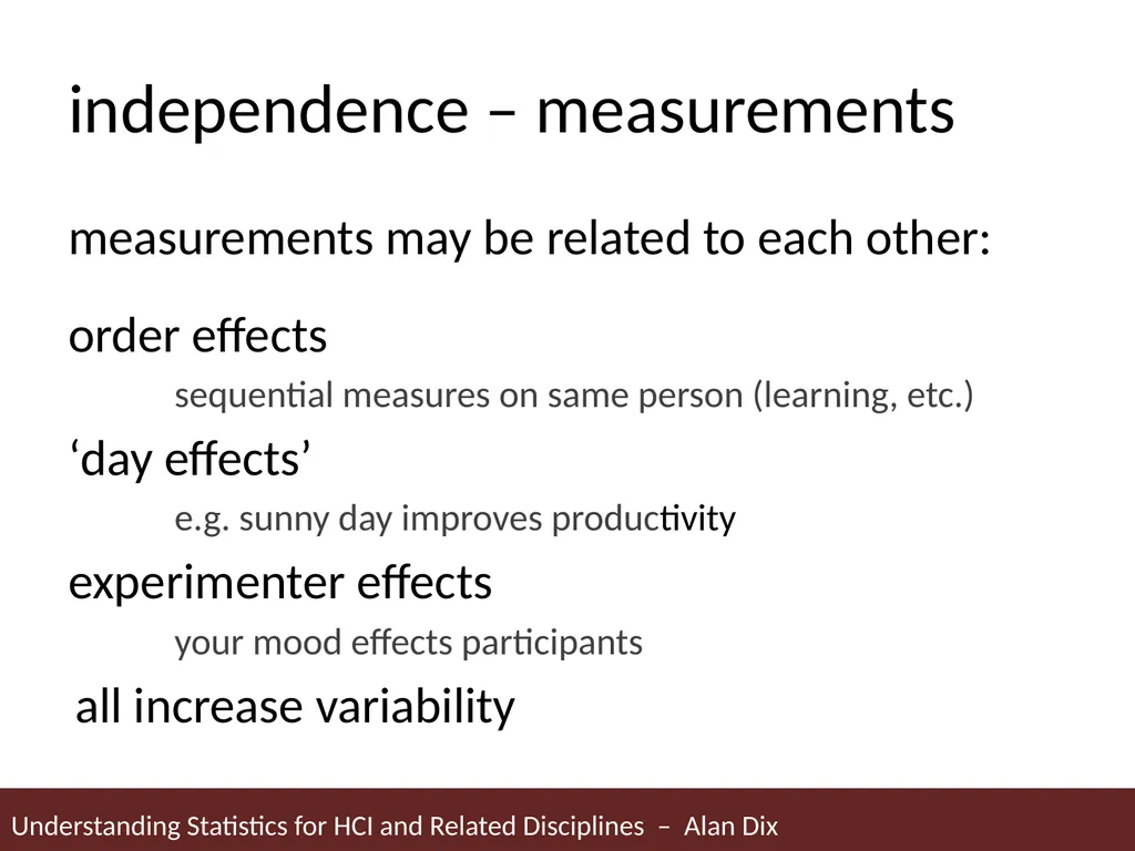 Understanding Statistics for HCI and Related - slide 30 of 61
