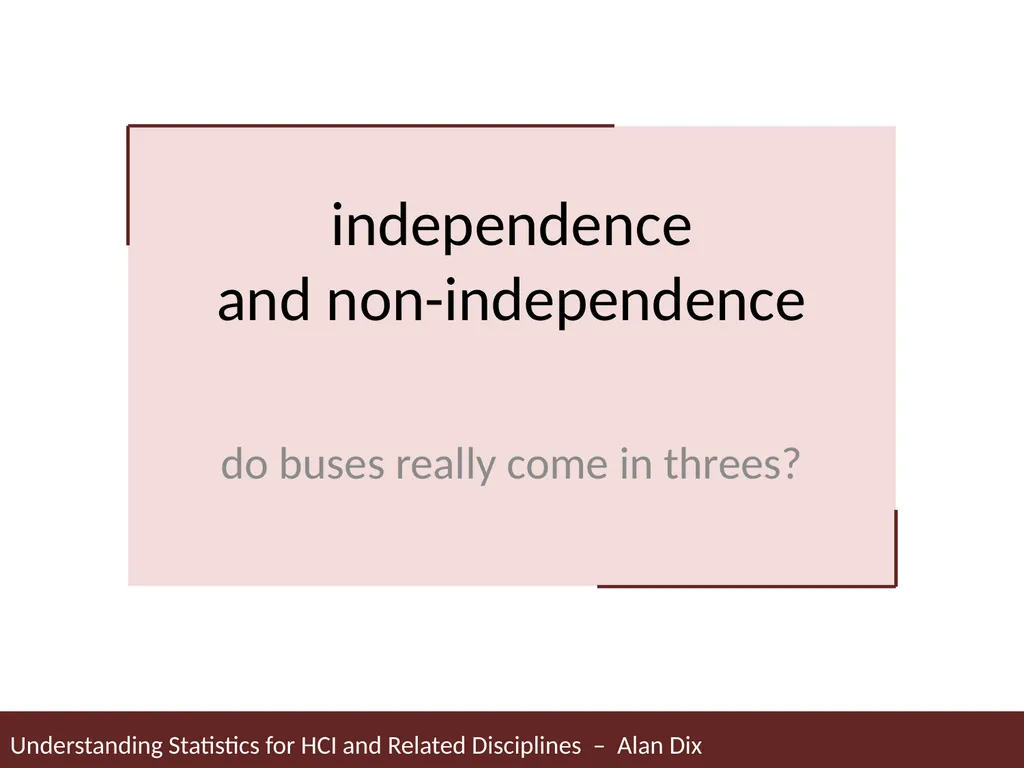 Understanding Statistics for HCI and Related - slide 28 of 61