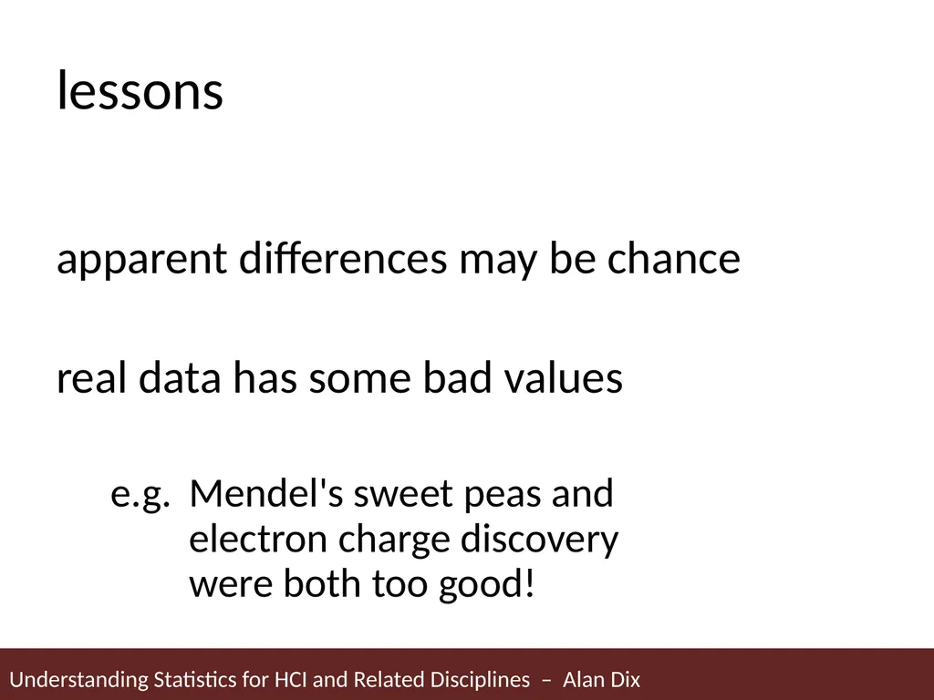 Understanding Statistics for HCI and Related - slide 16 of 61