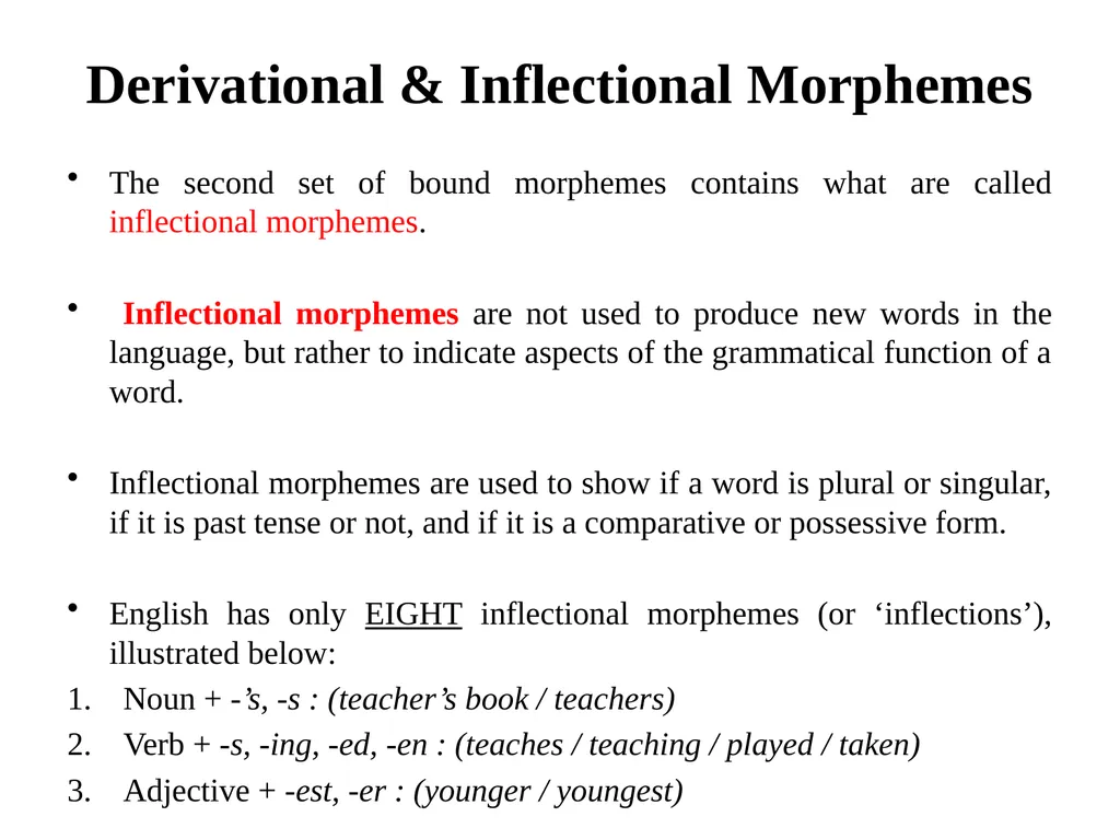 Chapter Six Morphology Overview Defining - slide 10 of 17