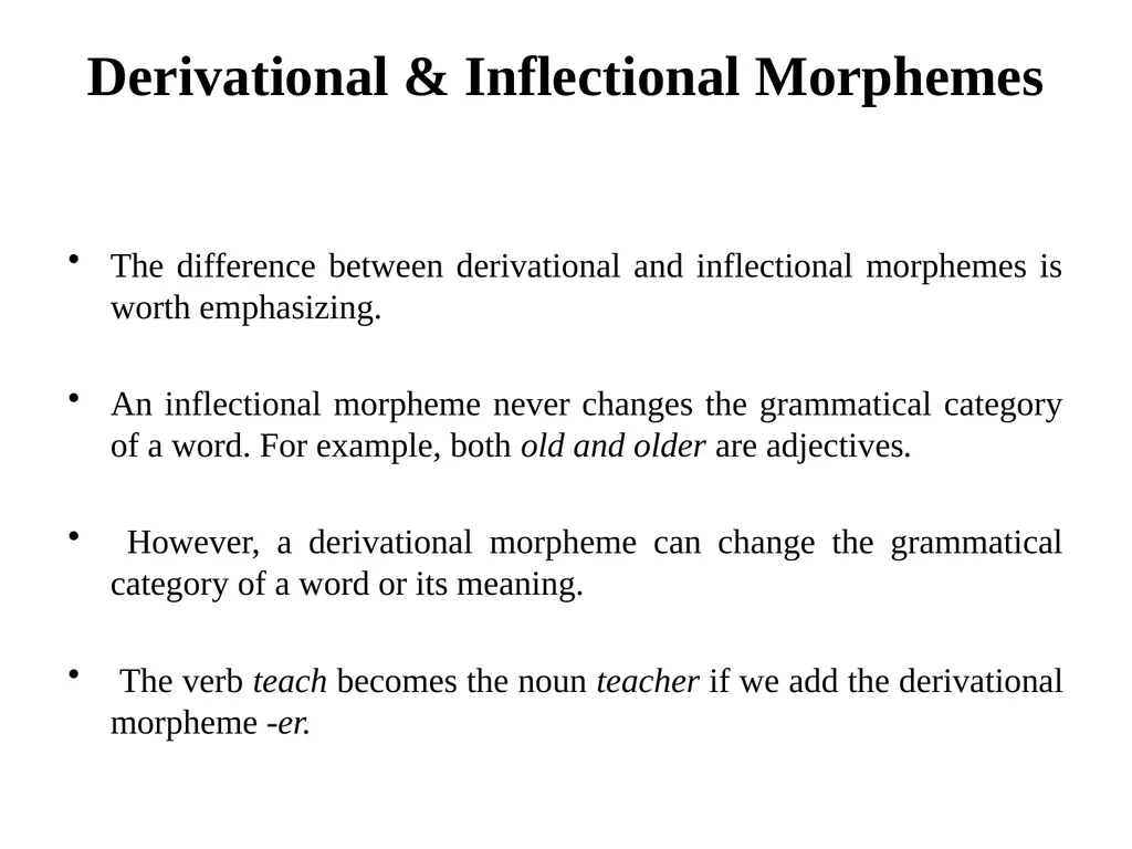 Chapter Six Morphology Overview Defining - slide 11 of 17