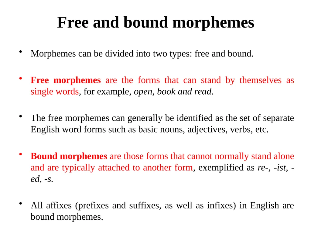 Chapter Six Morphology Overview Defining - slide 6 of 17