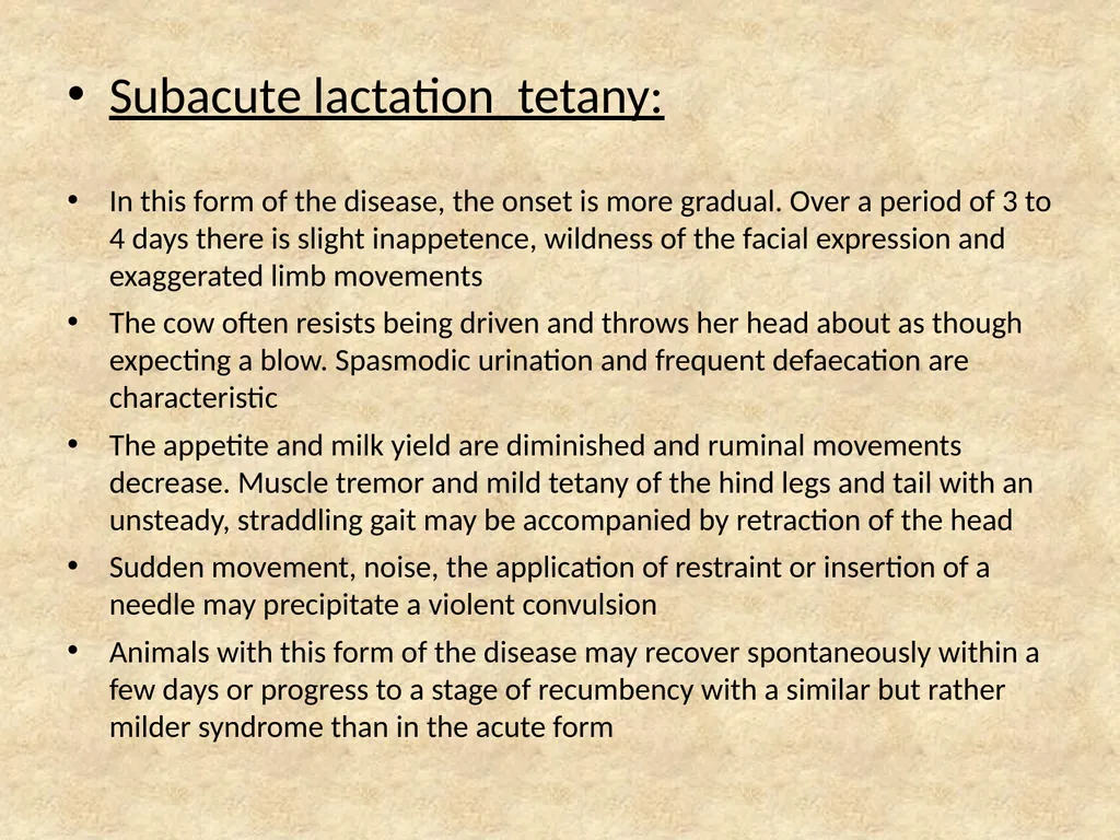Hypomagnesaemia in Dairy Cows This group of - slide 12 of 17