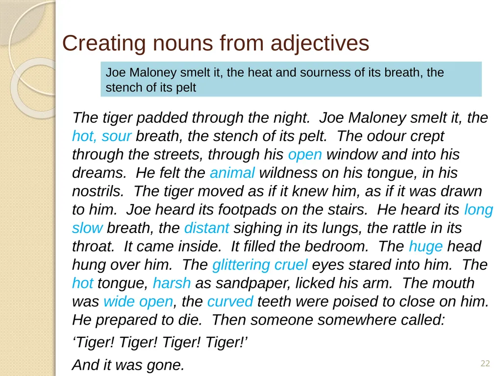 Nouns and adjectives T: What are the rules for - slide 22 of 24
