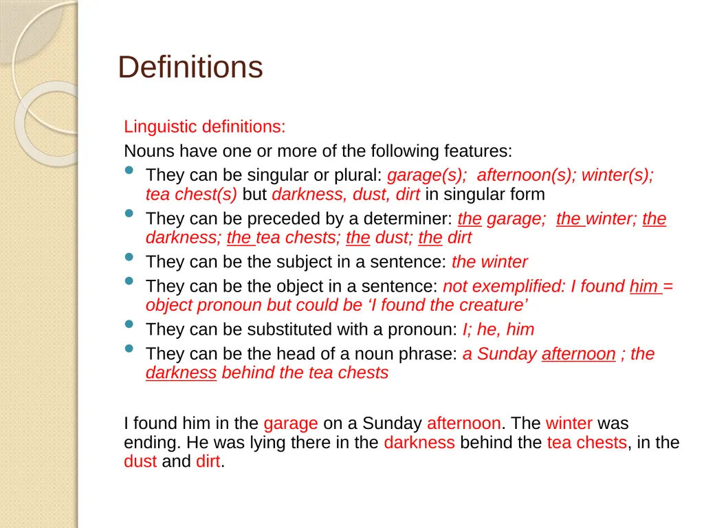 Nouns and adjectives T: What are the rules for - slide 6 of 24