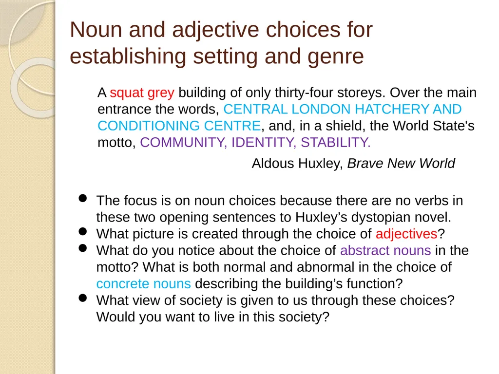 Nouns and adjectives T: What are the rules for - slide 18 of 24