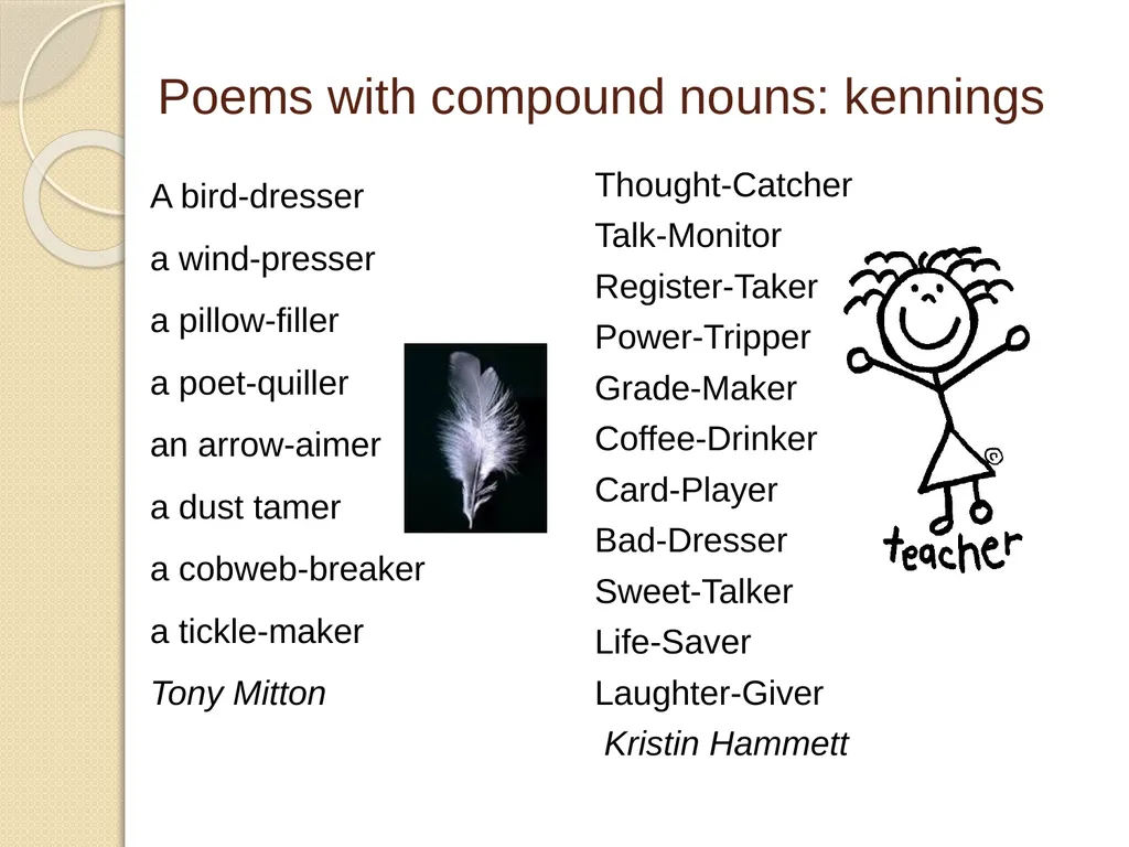 Nouns and adjectives T: What are the rules for - slide 16 of 24