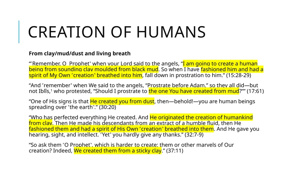 Origins, Creation, and Earth History in the Quran - slide 23 of 44