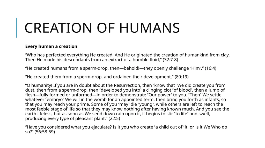 Origins, Creation, and Earth History in the Quran - slide 25 of 44