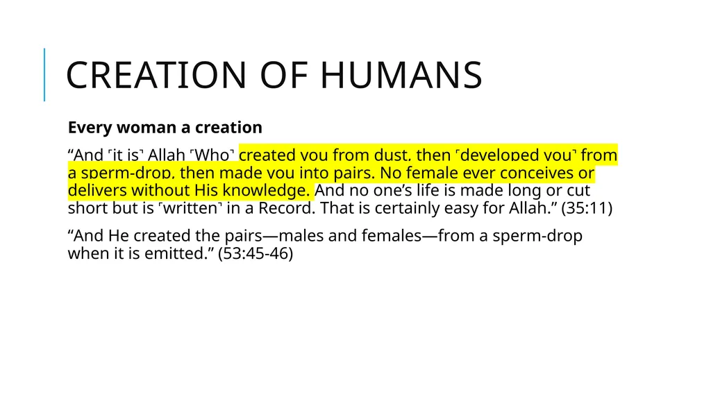 Origins, Creation, and Earth History in the Quran - slide 27 of 44