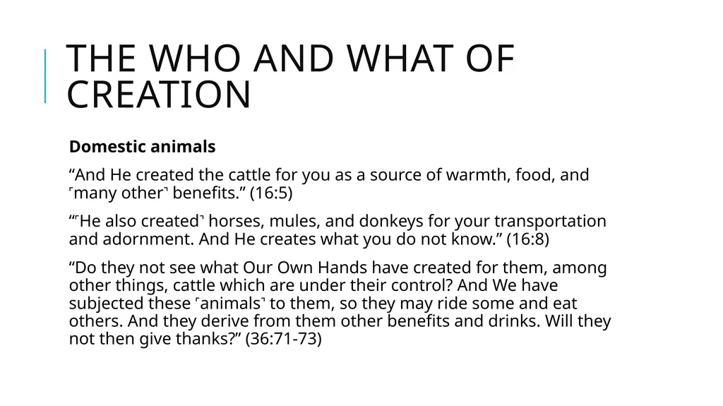 Origins, Creation, and Earth History in the Quran - slide 13 of 44