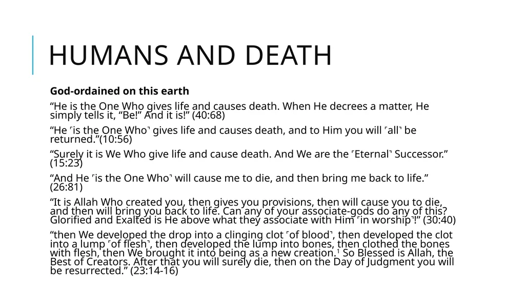 Origins, Creation, and Earth History in the Quran - slide 36 of 44