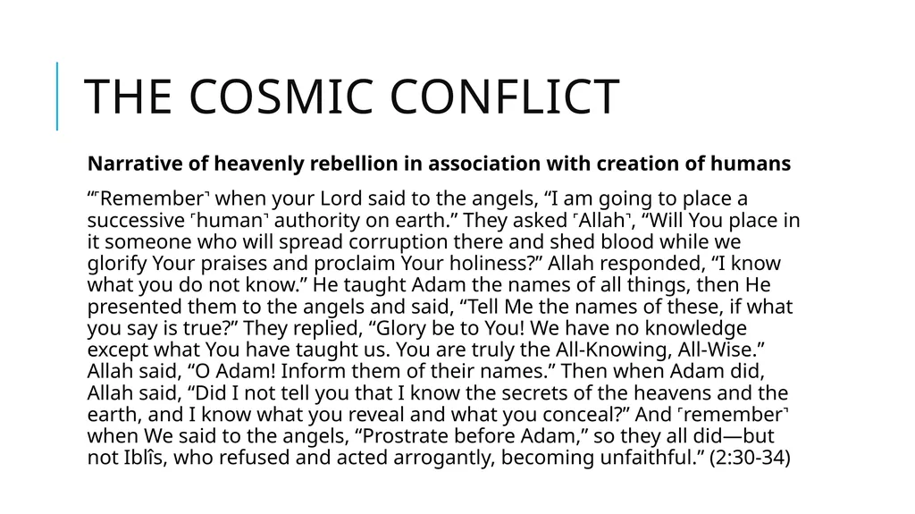 Origins, Creation, and Earth History in the Quran - slide 28 of 44