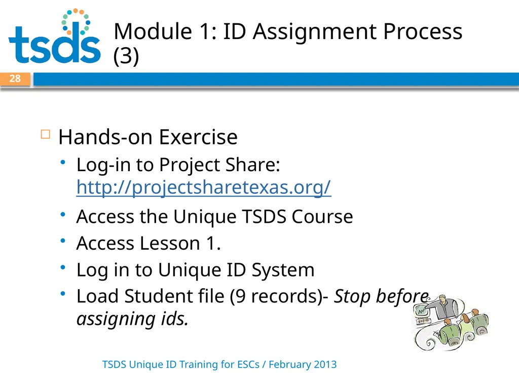 TSDS Unique ID System Training David Butler – - slide 28 of 59