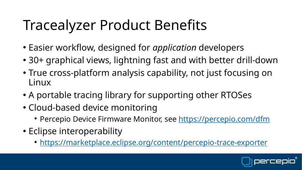Benefits of Tracealyzer vs. Trace Compass Johan - slide 4 of 16