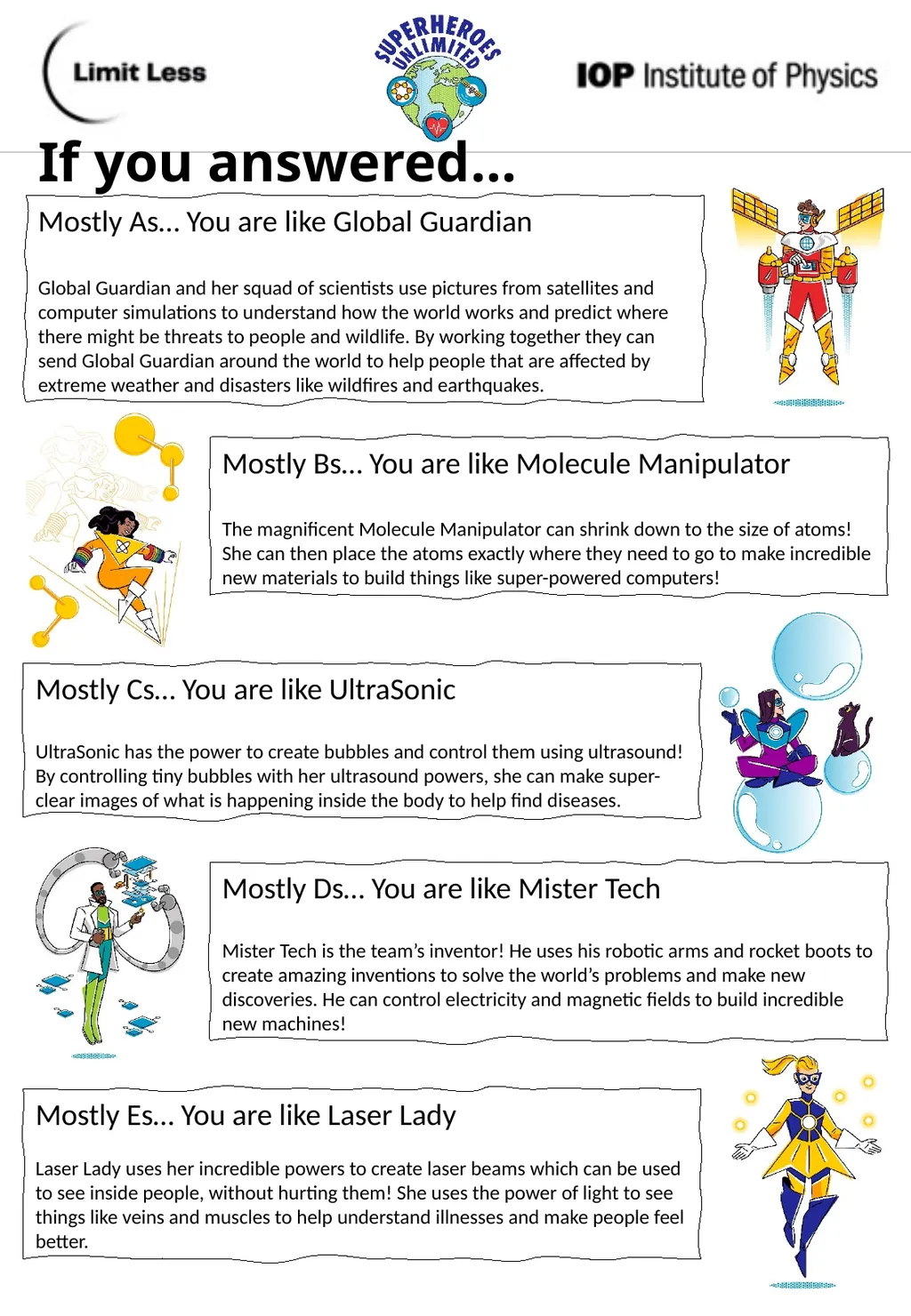 Which science superhero are you? Find out which - slide 2 of 2