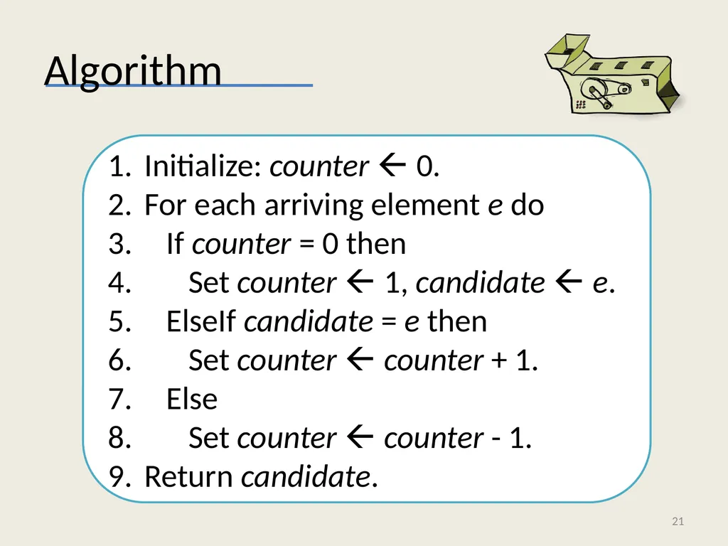 Algorithms for Big Data: Streaming and Sublinear - slide 21 of 30