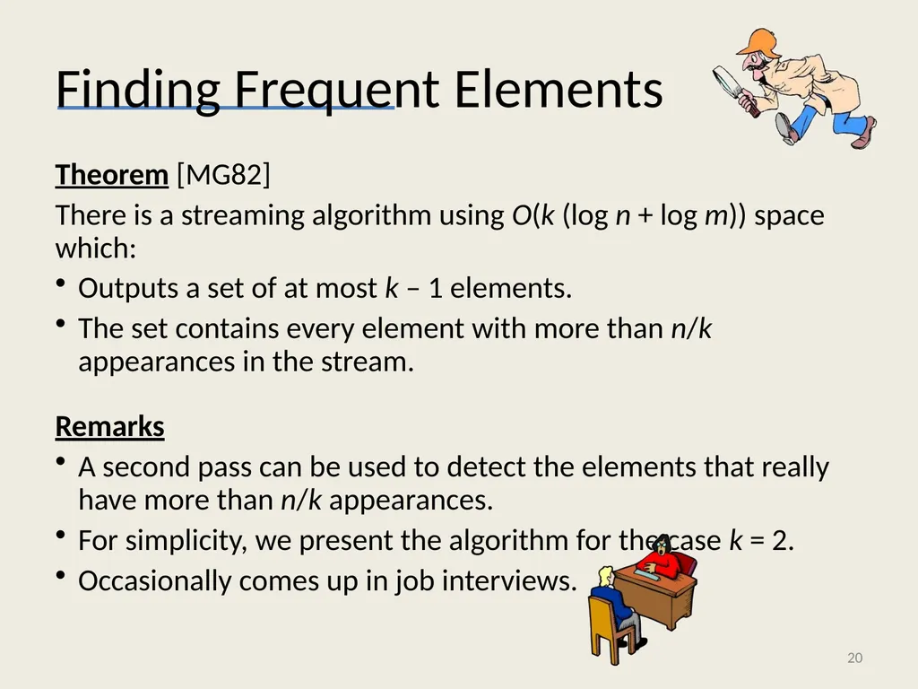 Algorithms for Big Data: Streaming and Sublinear - slide 20 of 30