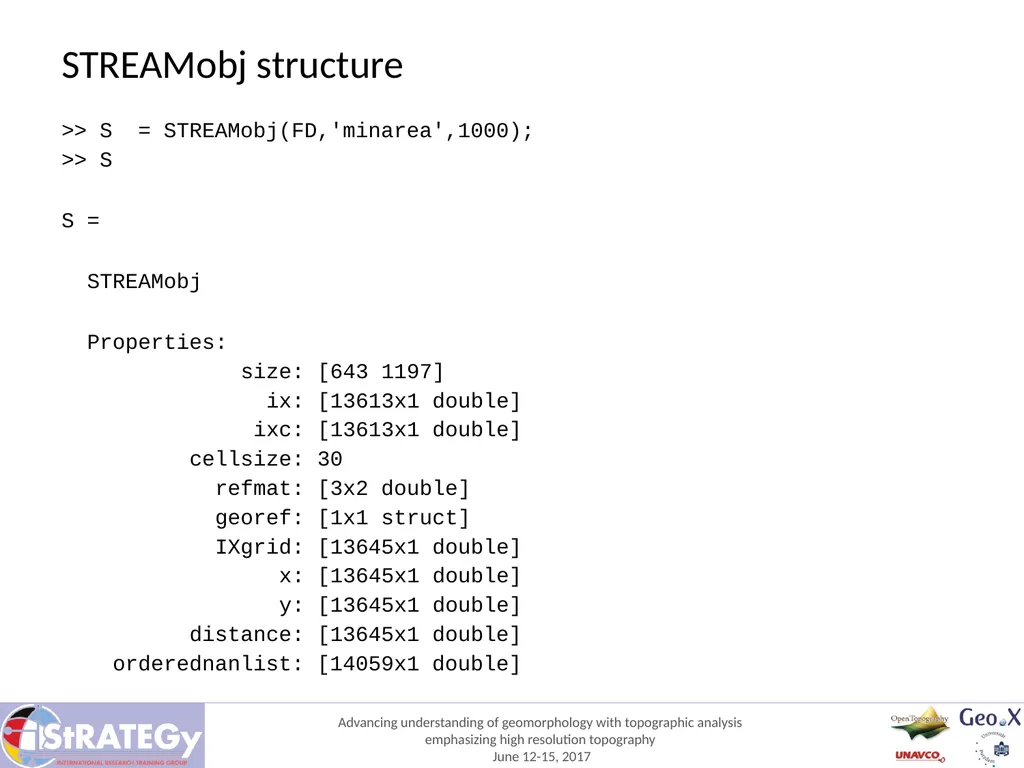 Stream network analysis Wolfgang Schwanghart - slide 4 of 9
