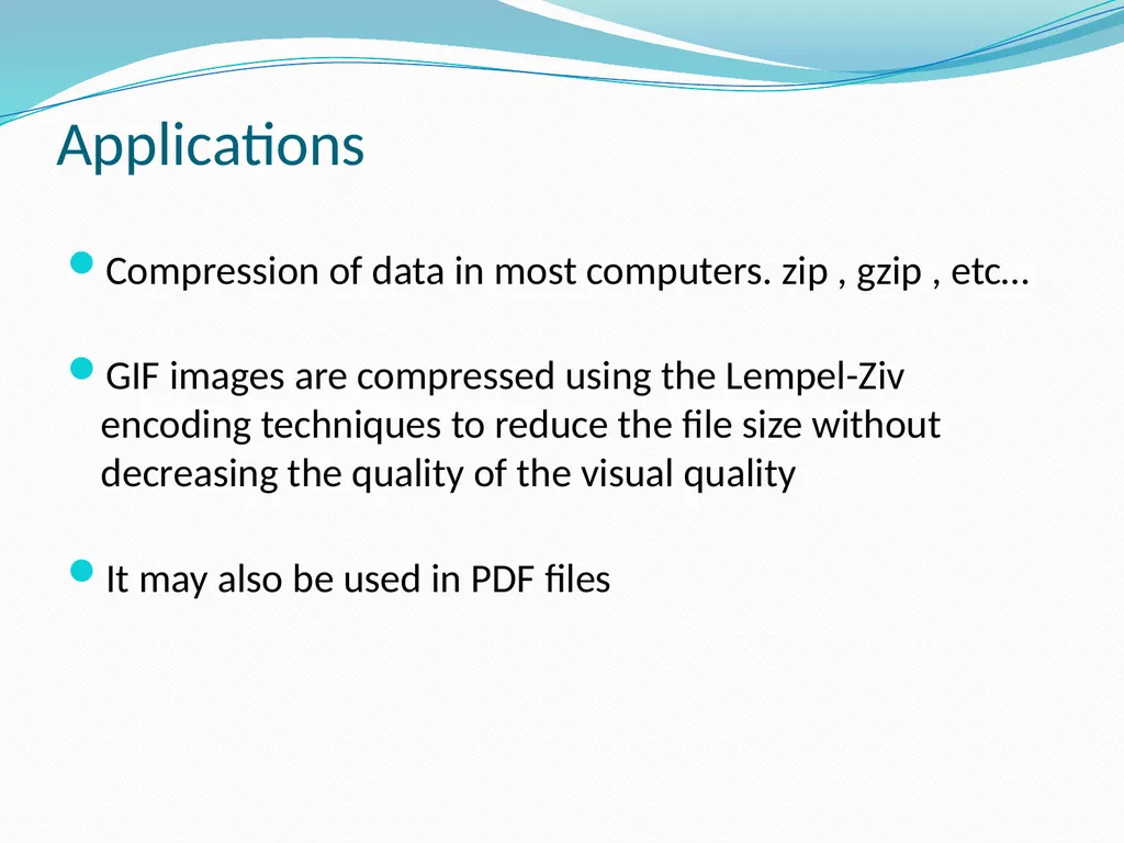 Stream Codes for Data Compression Yehong, Wang - slide 51 of 71