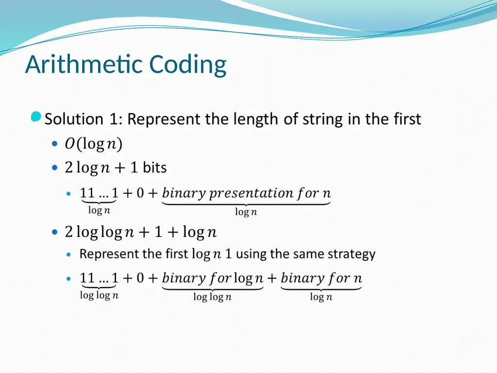 Stream Codes for Data Compression Yehong, Wang - slide 46 of 71