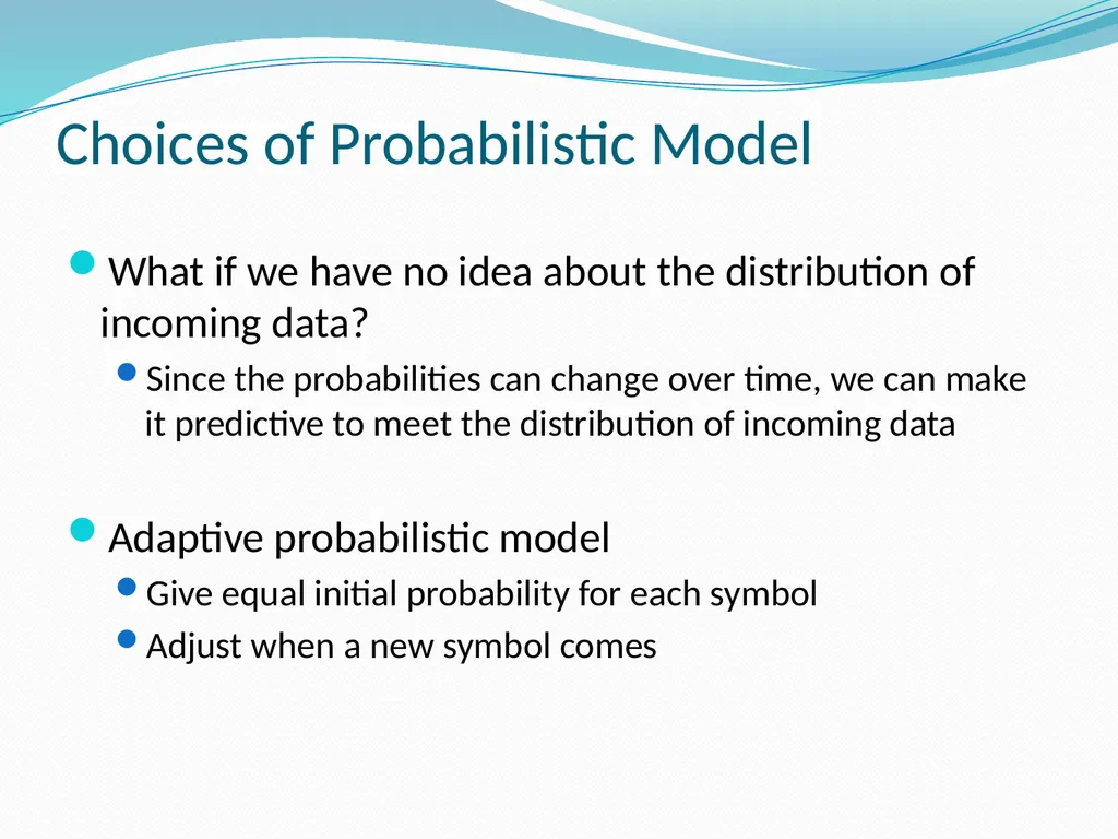 Stream Codes for Data Compression Yehong, Wang - slide 27 of 71
