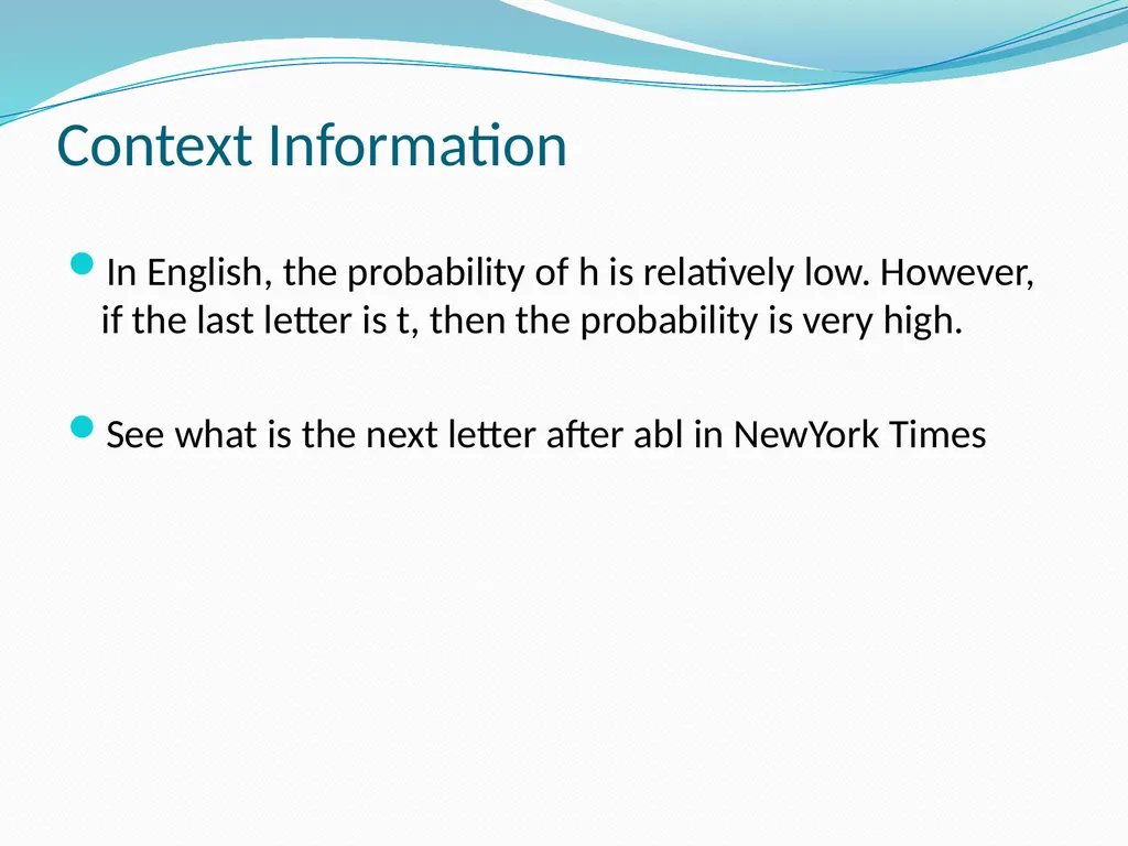 Stream Codes for Data Compression Yehong, Wang - slide 35 of 71