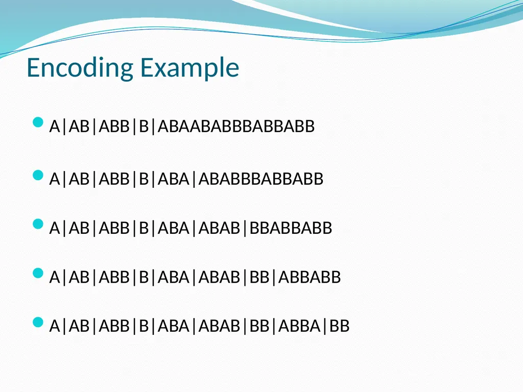 Stream Codes for Data Compression Yehong, Wang - slide 55 of 71