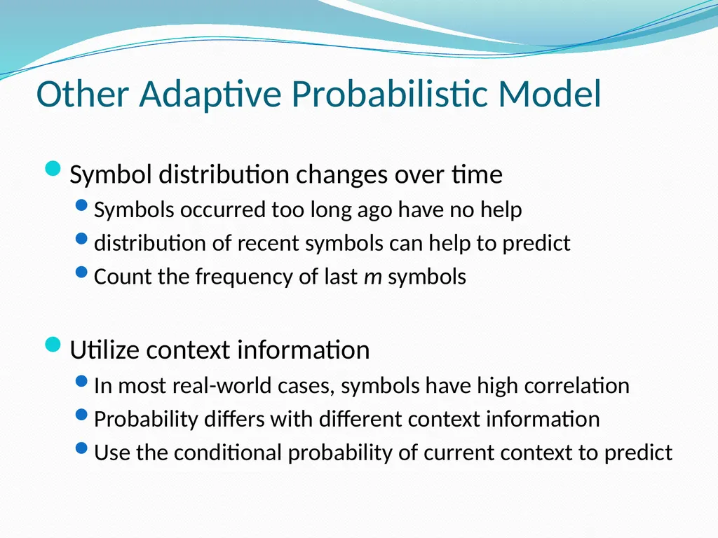 Stream Codes for Data Compression Yehong, Wang - slide 34 of 71