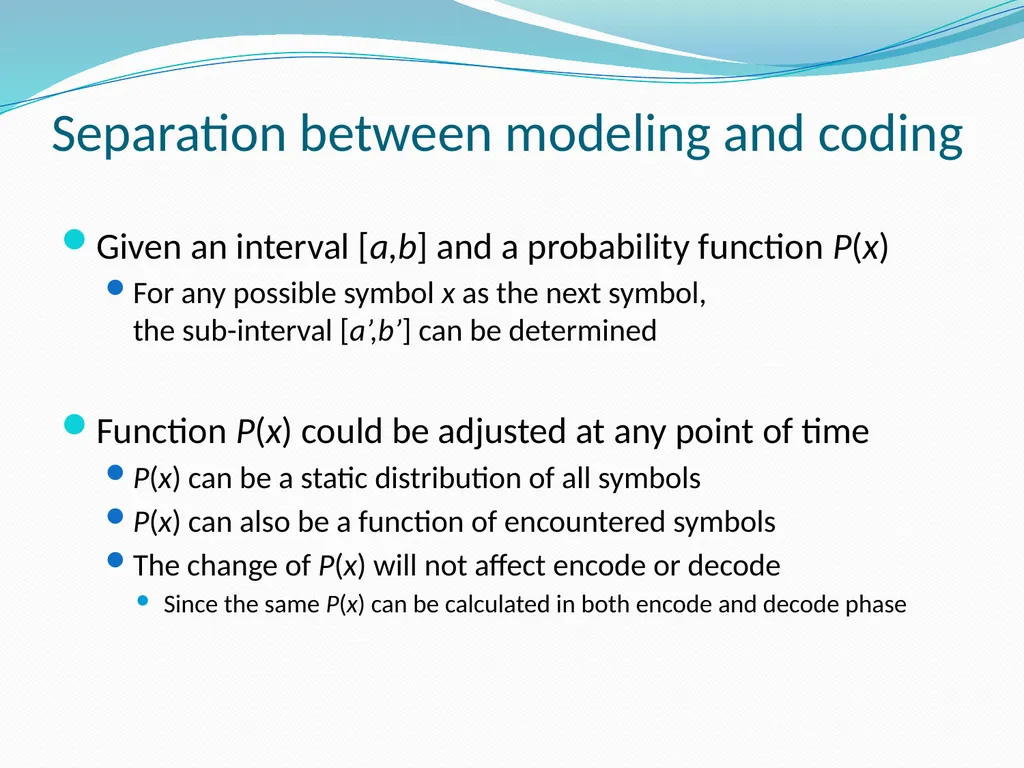Stream Codes for Data Compression Yehong, Wang - slide 25 of 71