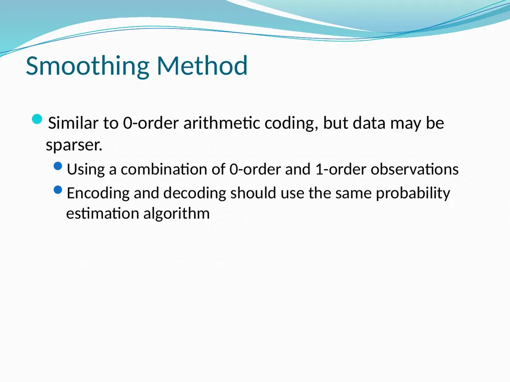 Stream Codes for Data Compression Yehong, Wang - slide 38 of 71