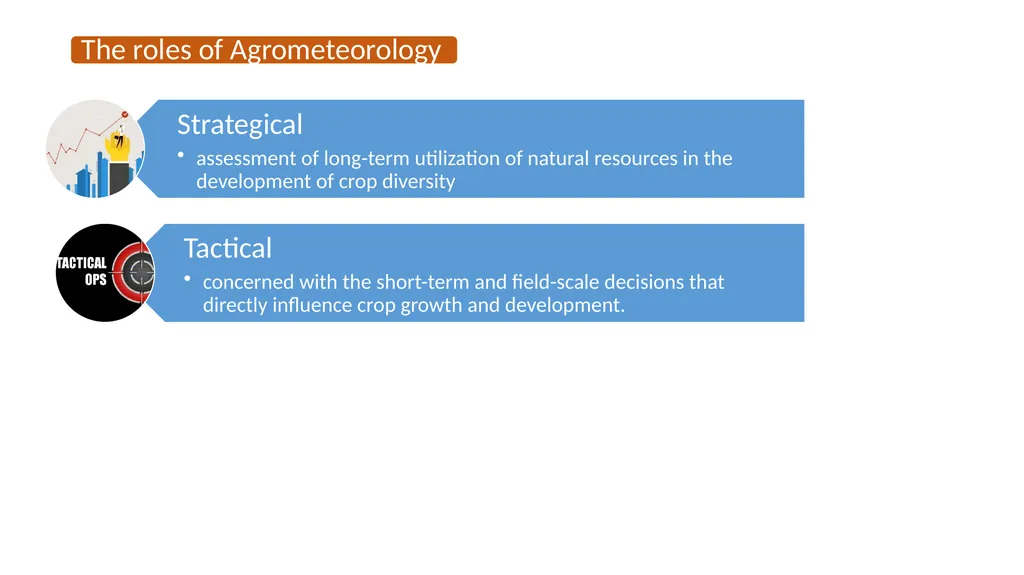 Advanced Agro-Hydro- Meteorology A MSc course for - slide 3 of 20