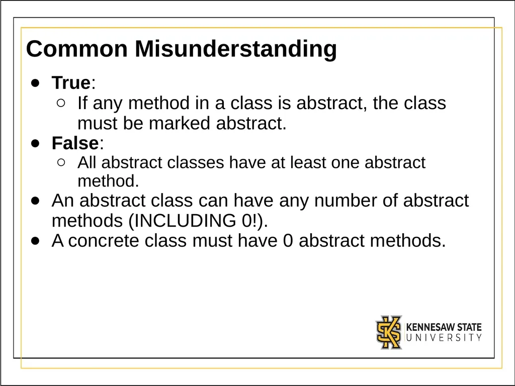 Module 3 - Part 3 Abstract Classes Introduction - slide 10 of 16
