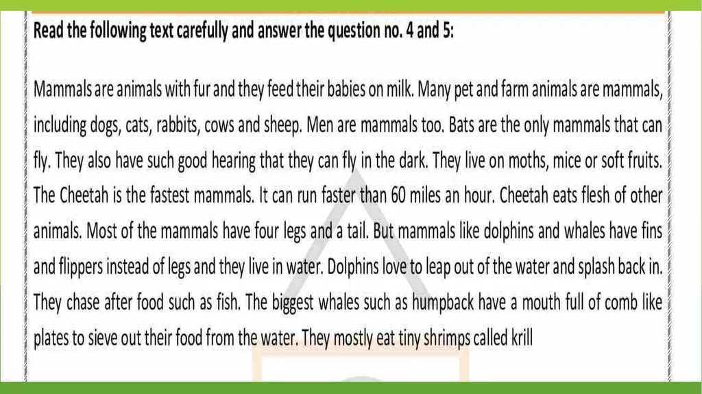 INTRODUCTION TODAYS TOPIC UNSEEN PASSAGE Tips for - slide 5 of 10