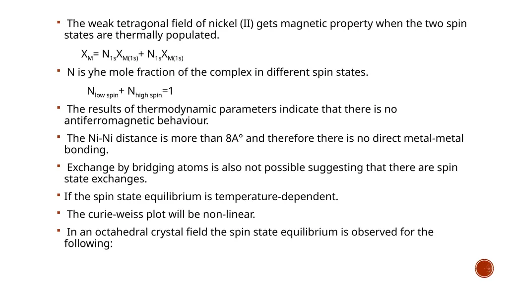 TEMPERATURE INDEPENDENT PARAMAGNETISM (TIP) Name - slide 5 of 15