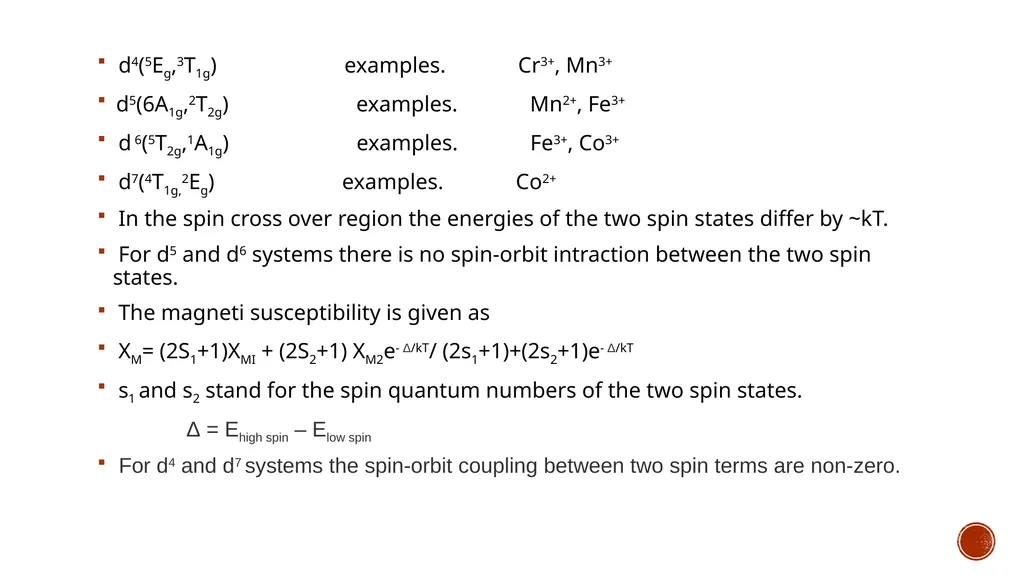 TEMPERATURE INDEPENDENT PARAMAGNETISM (TIP) Name - slide 6 of 15