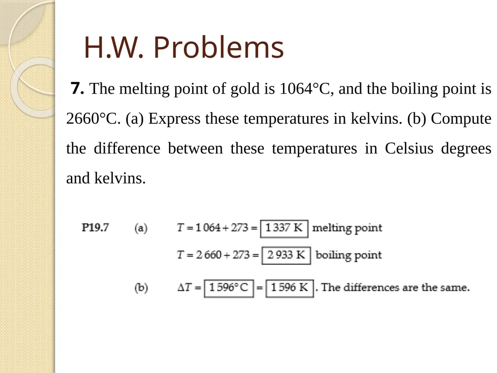 Phys 110 Chapter 19 Temperature LECTURE OUTLINE - slide 12 of 12