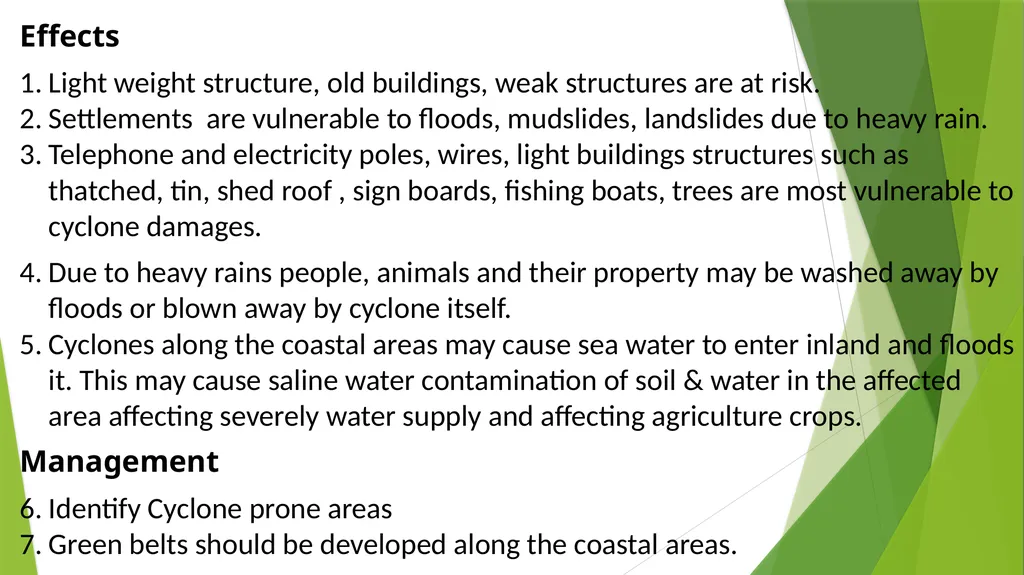 Cyclones Cyclones are violent storms characterized - slide 5 of 9