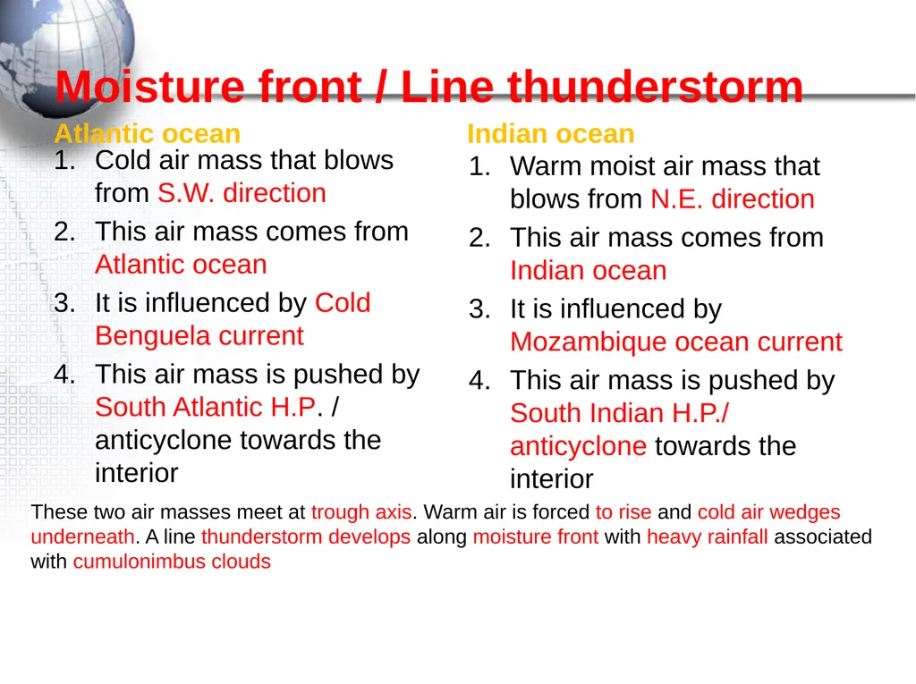 TELEMATIC TEACHING PROJECT Climate and Weather - slide 13 of 22