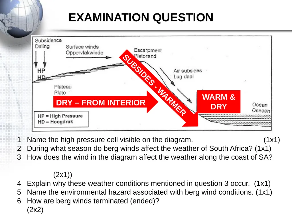 TELEMATIC TEACHING PROJECT Climate and Weather - slide 17 of 22