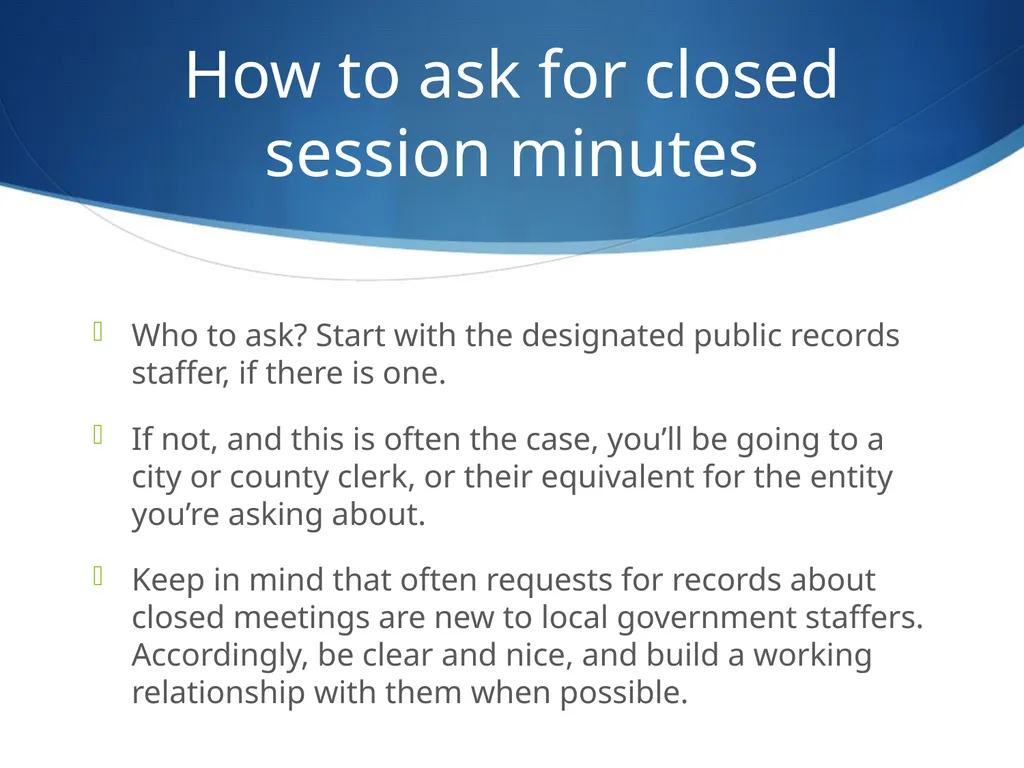 Behind the Door Getting inside closed government - slide 10 of 16