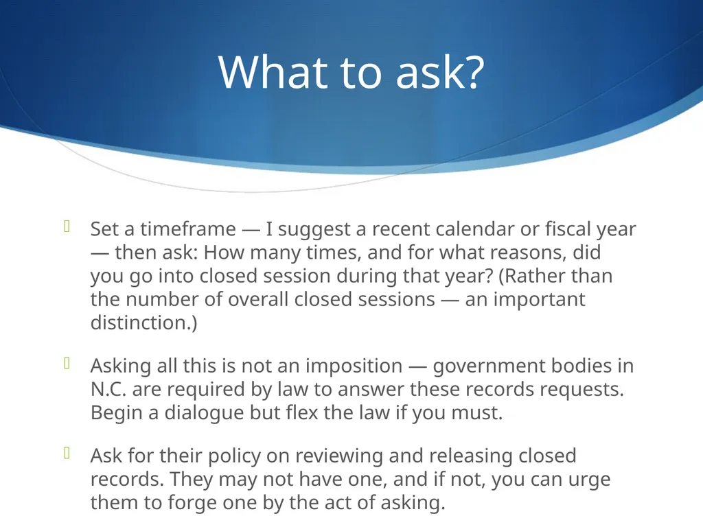 Behind the Door Getting inside closed government - slide 11 of 16