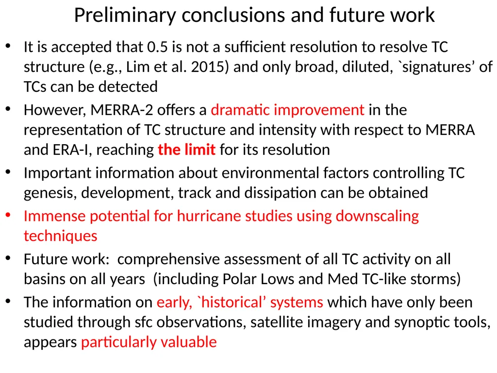 `Historical’ Tropical Cyclones in MERRA, MERRA-2 - slide 19 of 19