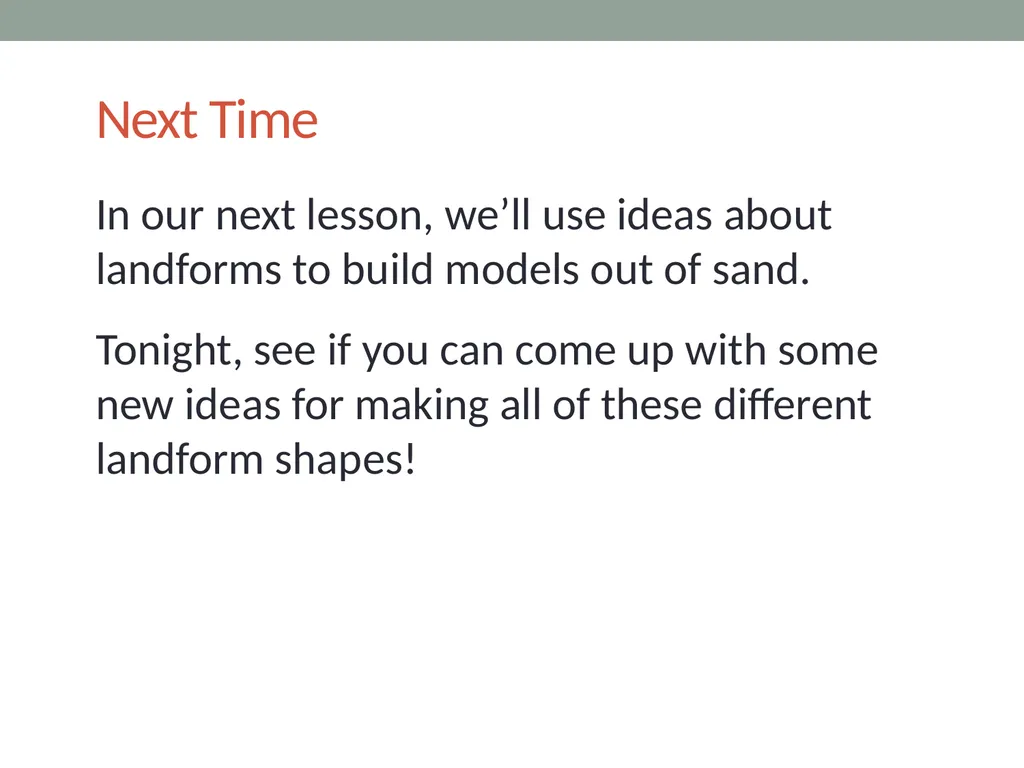 Earth’s Changing Surface Lesson 1A What Does the - slide 16 of 16
