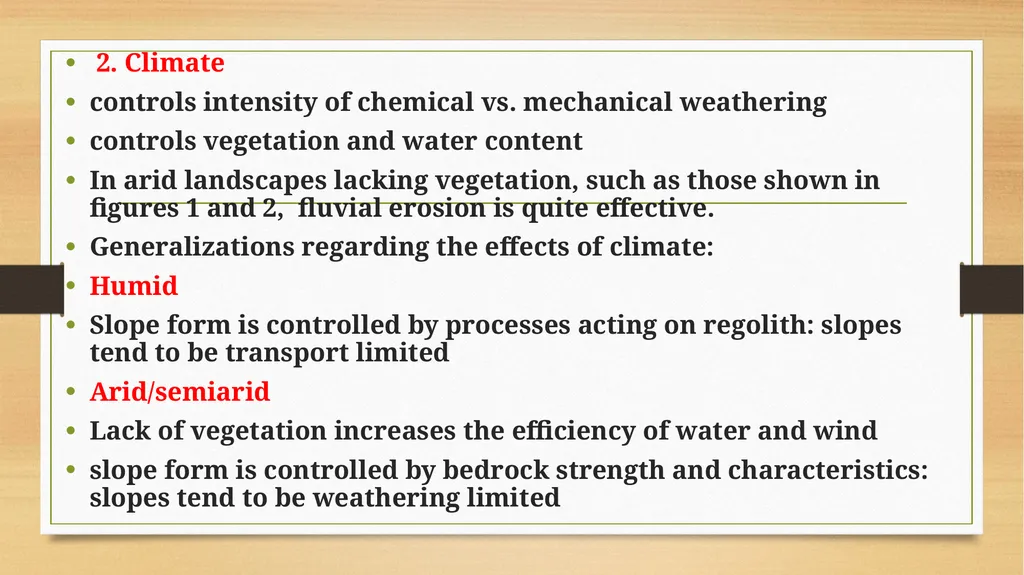 APPLIED GEOMORPHOLOGY SLOPE DEVELOPMENT THEORIES - slide 18 of 27