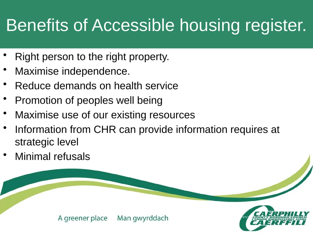 CCBC Accessible Housing Service Claire Davies – - slide 31 of 36