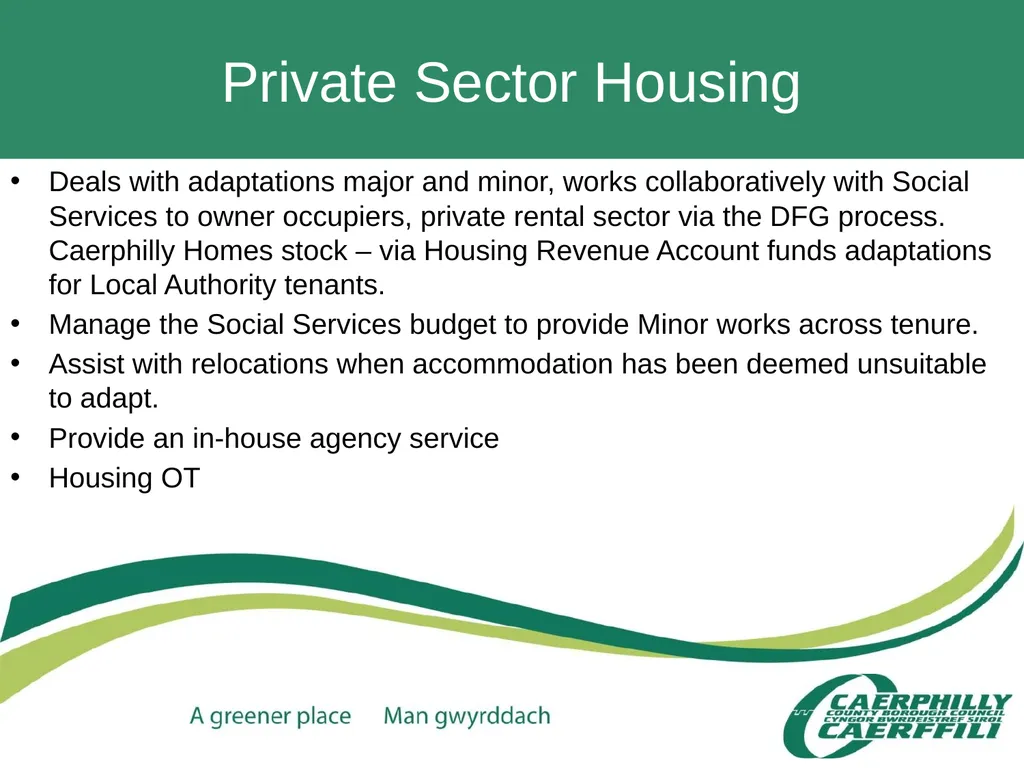 CCBC Accessible Housing Service Claire Davies – - slide 7 of 36