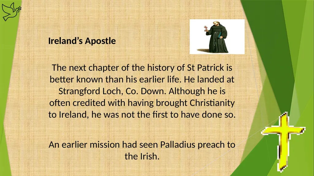 Saint Patrick The history of St Patrick, the - slide 8 of 24