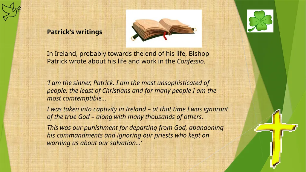 Saint Patrick The history of St Patrick, the - slide 15 of 24